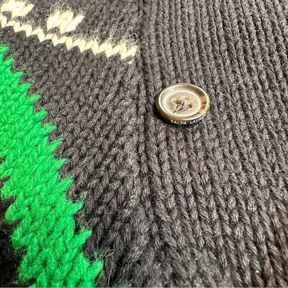 Polo Ralph Lauren Unisex Multi Geometric Shawl Collar Apres Ski Sweater - Picture 9 of 16